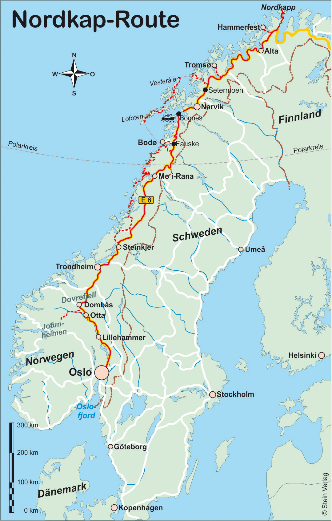 Reisgids Norwegen: Nordkap-Route - Noorwegen Noordkaap | Conrad Stein