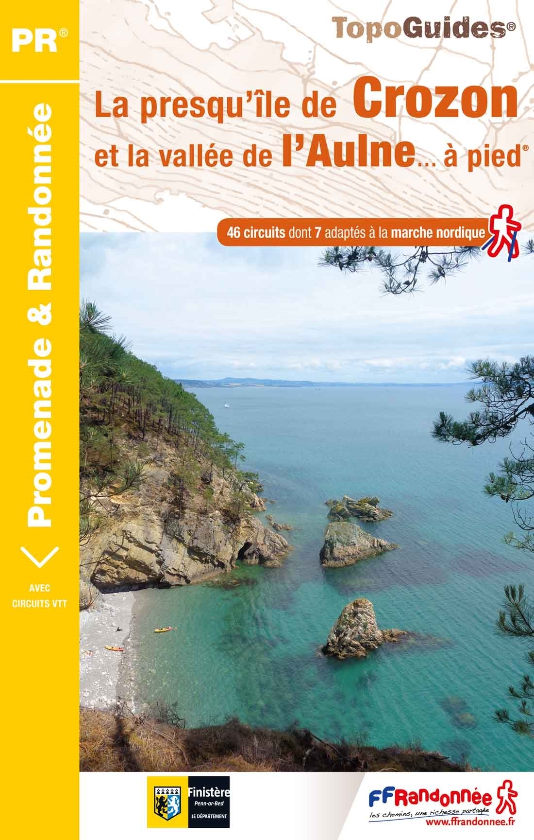 Online bestellen: Wandelgids P293 La presqu'île de Crozon et la vallée de l'Aulne... à pied | FFRP