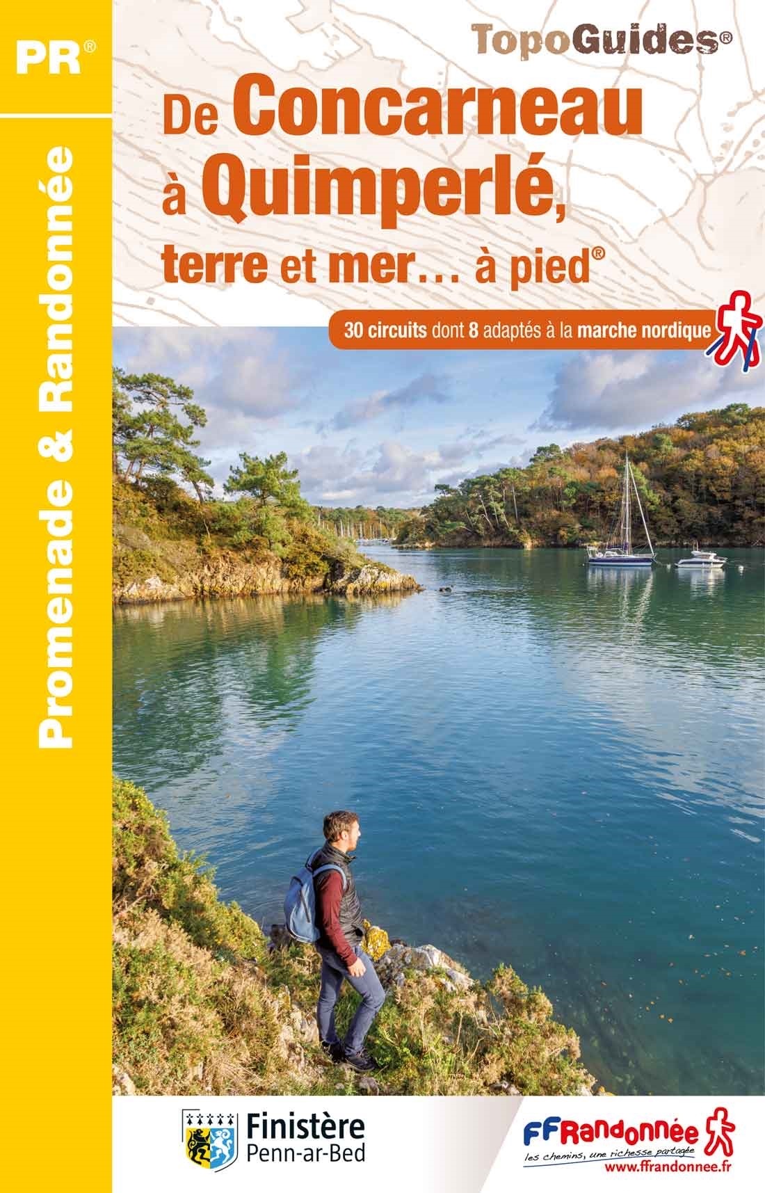 Online bestellen: Wandelgids P297 De Concarneau à Quimperlé, terre et mer...à pied | FFRP