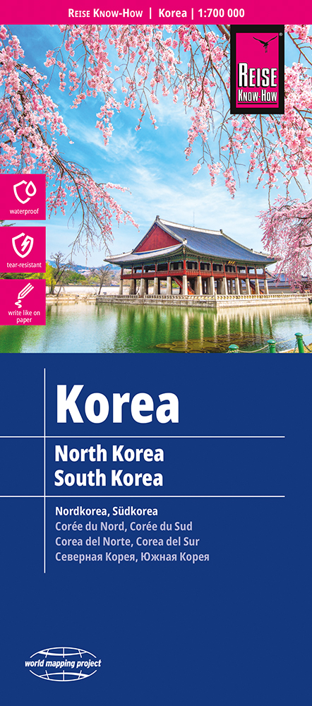 Online bestellen: Wegenkaart - landkaart Zuid Korea - Noord Korea, North and South Korea | Reise Know-How Verlag