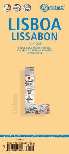 Online bestellen: Stadsplattegrond Lissabon - Lisbon | Borch