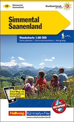 Online bestellen: Wandelkaart 17 Simmental - Saanenland | Kümmerly & Frey