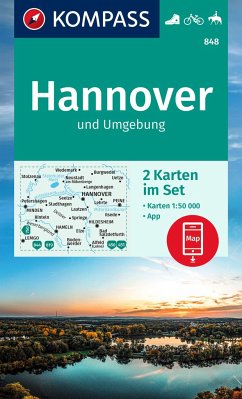 Online bestellen: Wandelkaart 848 Hannover | Kompass
