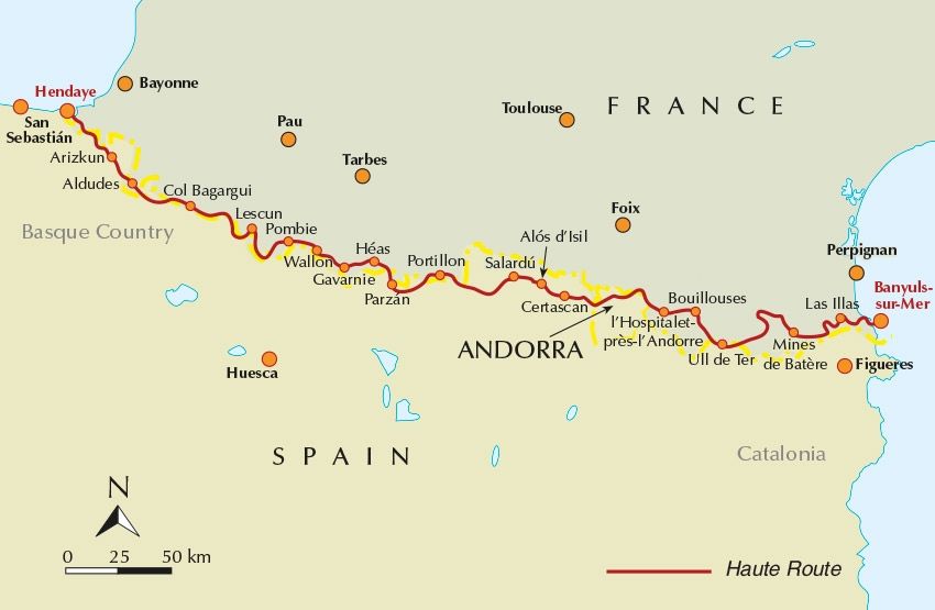 Wandelgids Pyrenean Haute Route - a high level trail, Pyreneeën HRP |  Cicerone | 9781852849818 | Reisboekwinkel De Zwerver