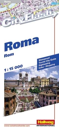 Stadsplattegrond City flash Rome | Hallwag |
