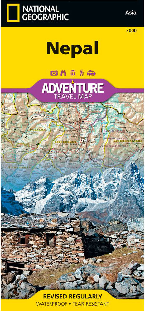 Wegenkaart - landkaart 3000 Nepal | National Geographic | 