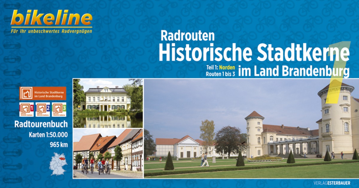 Online bestellen: Fietsgids Bikeline Radrouten Historische Stadtkerne im Land Brandenburg | Esterbauer