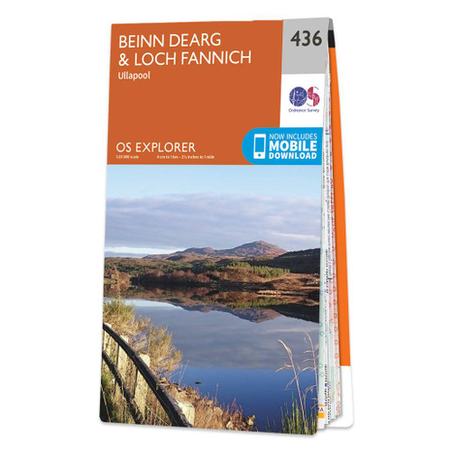 Online bestellen: Wandelkaart - Topografische kaart 436 OS Explorer Map Beinn Dearg, Loch Fannich | Ordnance Survey