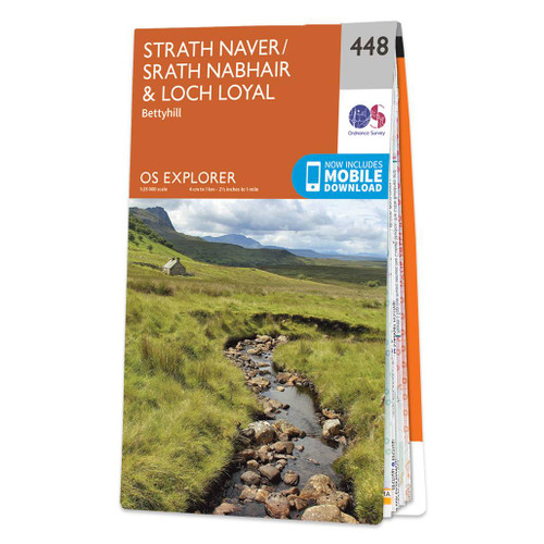 Online bestellen: Wandelkaart - Topografische kaart 448 OS Explorer Map Strath Naver & Loch Loyal | Ordnance Survey