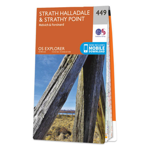 Online bestellen: Wandelkaart - Topografische kaart 449 OS Explorer Map Strath Halladale & Strathy Point | Ordnance Survey