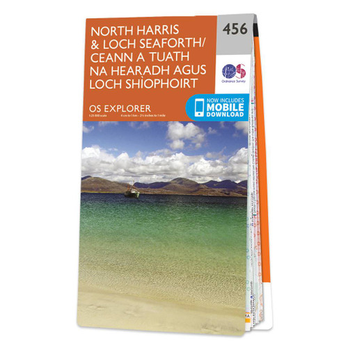 Online bestellen: Wandelkaart - Topografische kaart 456 OS Explorer Map North Harris & Loch Seaforth | Ordnance Survey