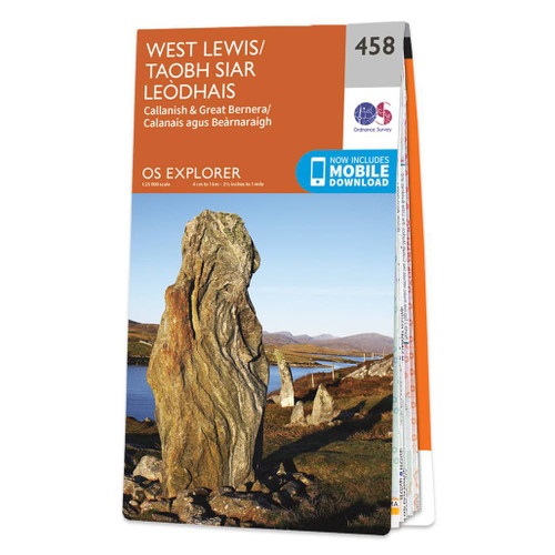Online bestellen: Wandelkaart - Topografische kaart 458 OS Explorer Map West Lewis | Ordnance Survey