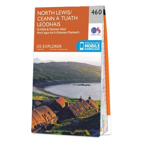 Online bestellen: Wandelkaart - Topografische kaart 460 OS Explorer Map North Lewis | Ordnance Survey