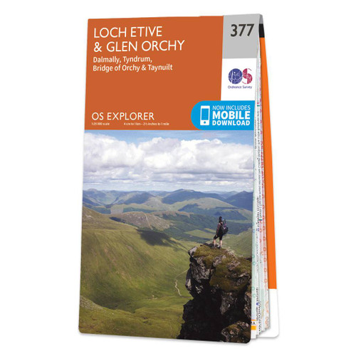 Online bestellen: Wandelkaart - Topografische kaart 377 OS Explorer Map Loch Etive, Glen Orchy Explorer | Ordnance Survey