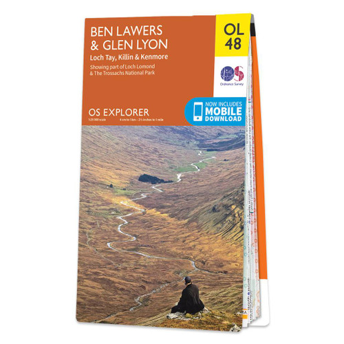 Online bestellen: Wandelkaart - Topografische kaart OL48 OS Explorer Map Ben Lawers & Glen Lyon | Ordnance Survey
