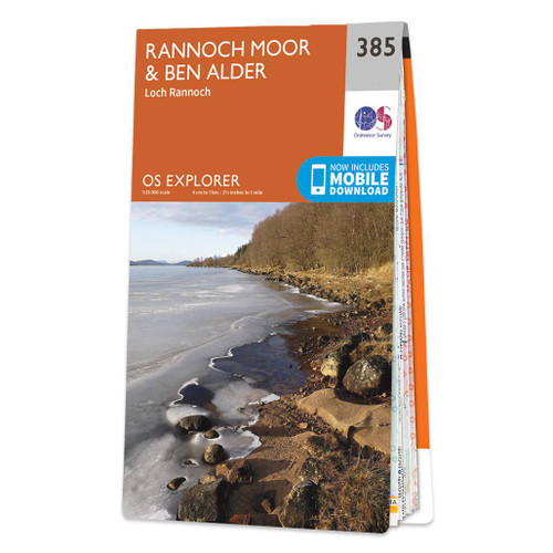 Online bestellen: Wandelkaart - Topografische kaart 385 OS Explorer Map Rannoch Moor, Ben Alder | Ordnance Survey