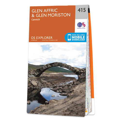 Online bestellen: Wandelkaart - Topografische kaart 415 OS Explorer Map Glen Affric, Glen Moriston explorer | Ordnance Survey