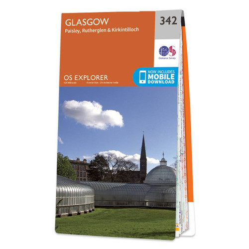Online bestellen: Wandelkaart - Topografische kaart 342 OS Explorer Map Glasgow | Ordnance Survey