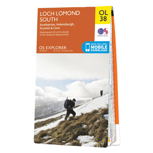 Online bestellen: Wandelkaart - Topografische kaart OL38 OS Explorer Map Loch Lomond South | Ordnance Survey