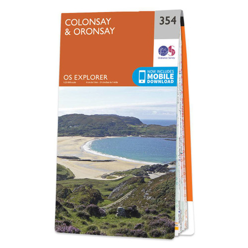 Online bestellen: Wandelkaart - Topografische kaart 354 OS Explorer Map Colonsay, Oronsay | Ordnance Survey