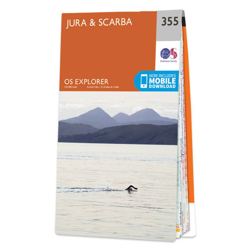 Online bestellen: Wandelkaart - Topografische kaart 355 OS Explorer Map Jura, Scarba | Ordnance Survey