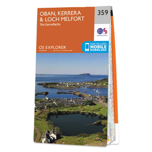 Online bestellen: Wandelkaart - Topografische kaart 359 OS Explorer Map Oban, Kerrera, Loch Melfort | Ordnance Survey