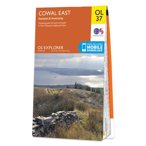 Online bestellen: Wandelkaart - Topografische kaart OL37 OS Explorer Map Cowal East | Ordnance Survey
