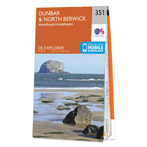 Online bestellen: Wandelkaart - Topografische kaart 351 OS Explorer Map Dunbar, North Berwick | Ordnance Survey