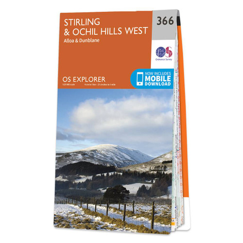 Online bestellen: Wandelkaart - Topografische kaart 366 OS Explorer Map Stirling, Ochil Hills West | Ordnance Survey