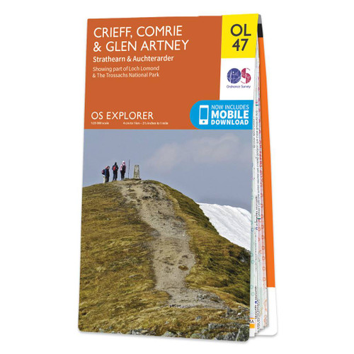 Online bestellen: Wandelkaart - Topografische kaart OL47 OS Explorer Map Crieff, Comrie & Glen Artney | Ordnance Survey