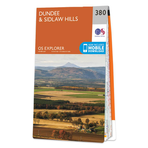 Online bestellen: Wandelkaart - Topografische kaart 380 OS Explorer Map Dundee, Sidlaw Hills | Ordnance Survey