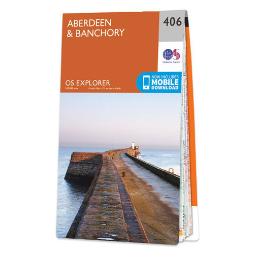 Online bestellen: Wandelkaart - Topografische kaart 406 OS Explorer Map Aberdeen, Banchory | Ordnance Survey