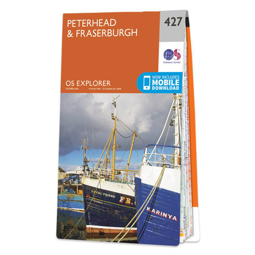 Online bestellen: Wandelkaart - Topografische kaart 427 OS Explorer Map Peterhead, Fraserburgh | Ordnance Survey