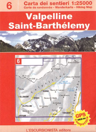 Wandelkaart 06 Valpelline, Saint-Barthelemy | Escursionista |