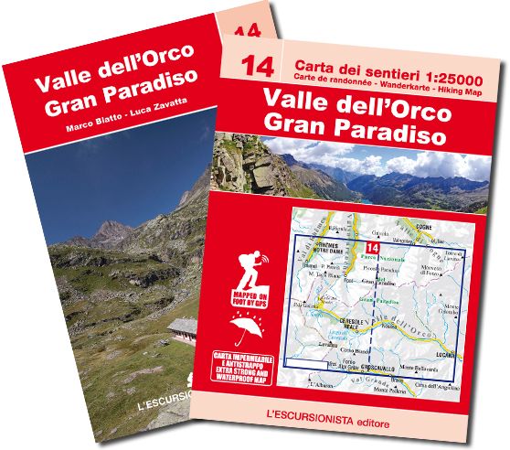 Online bestellen: Wandelkaart 14 Valle dell'Orco, Gran Paradiso | L'Escursionista editore