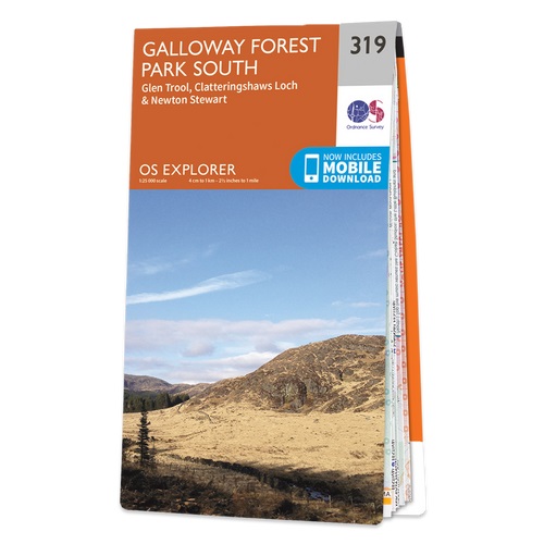 Online bestellen: Wandelkaart - Topografische kaart 319 OS Explorer Map Galloway Forest Park South | Ordnance Survey