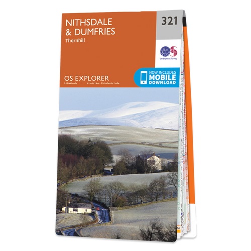 Online bestellen: Wandelkaart - Topografische kaart 321 OS Explorer Map Nithsdale, Dumfries | Ordnance Survey