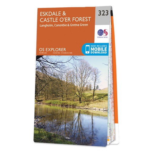 Online bestellen: Wandelkaart - Topografische kaart 323 OS Explorer Map Eskdale, Castle O'er Forest | Ordnance Survey