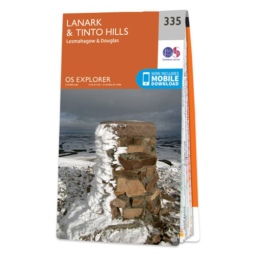 Online bestellen: Wandelkaart - Topografische kaart 335 OS Explorer Map Lanark, Tinto Hills | Ordnance Survey