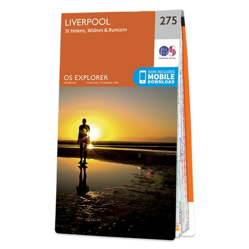 Online bestellen: Wandelkaart - Topografische kaart 275 OS Explorer Map Liverpool St Helens, Widnes & Runcorn | Ordnance Survey