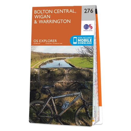 Online bestellen: Wandelkaart - Topografische kaart 276 OS Explorer Map Bolton Central, Wigan & Warrington | Ordnance Survey