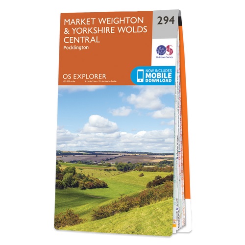 Online bestellen: Wandelkaart - Topografische kaart 294 OS Explorer Map Market Weighton, Yorkshire Wolds Central | Ordnance Survey