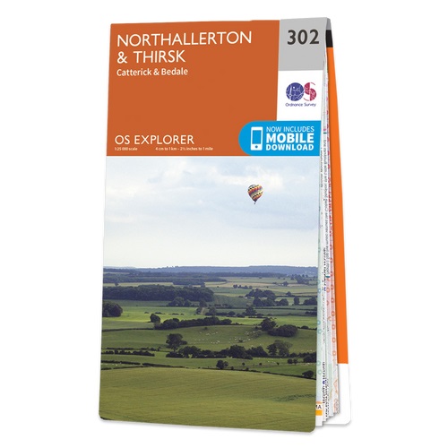 Online bestellen: Wandelkaart - Topografische kaart 302 OS Explorer Map Northallerton, Thirsk | Ordnance Survey