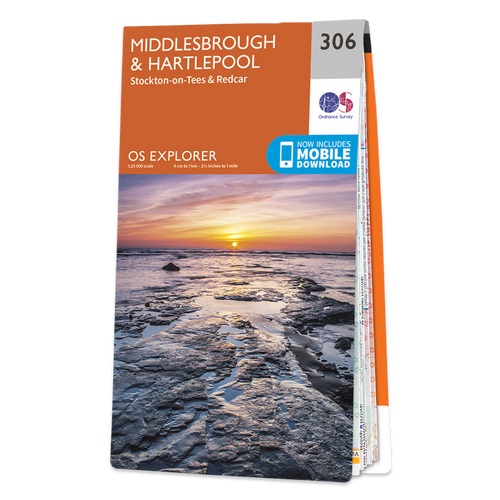 Online bestellen: Wandelkaart - Topografische kaart 306 OS Explorer Map Middlesbrough, Hartlepool | Ordnance Survey