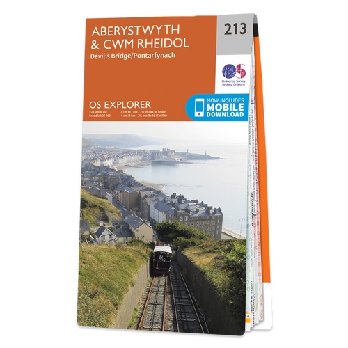 Online bestellen: Wandelkaart - Topografische kaart 213 OS Explorer Map Aberystwyth, Cwm Rheidol | Ordnance Survey