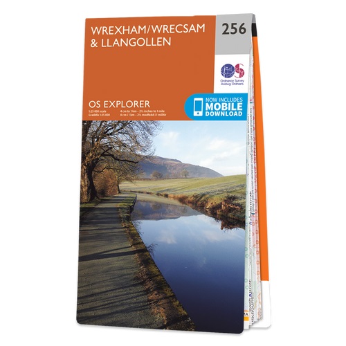 Online bestellen: Wandelkaart - Topografische kaart 256 OS Explorer Map Wrexham, Wrecsam, Llangollen | Ordnance Survey