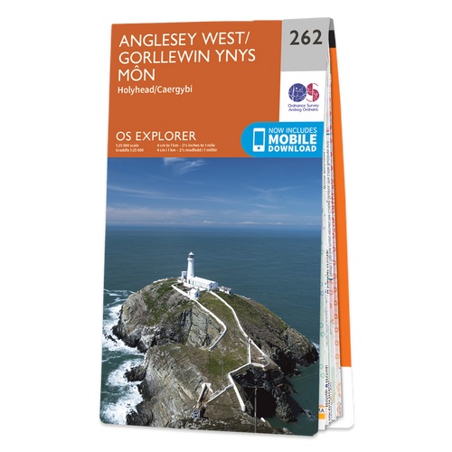 Online bestellen: Wandelkaart - Topografische kaart 262 OS Explorer Map Anglesey West | Ordnance Survey