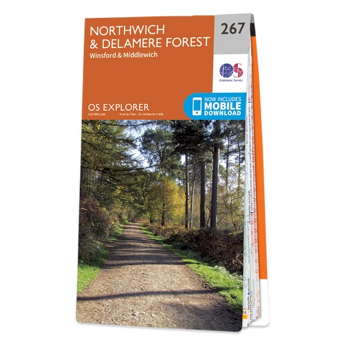 Online bestellen: Wandelkaart - Topografische kaart 267 OS Explorer Map Northwich & Delamere Forest | Ordnance Survey