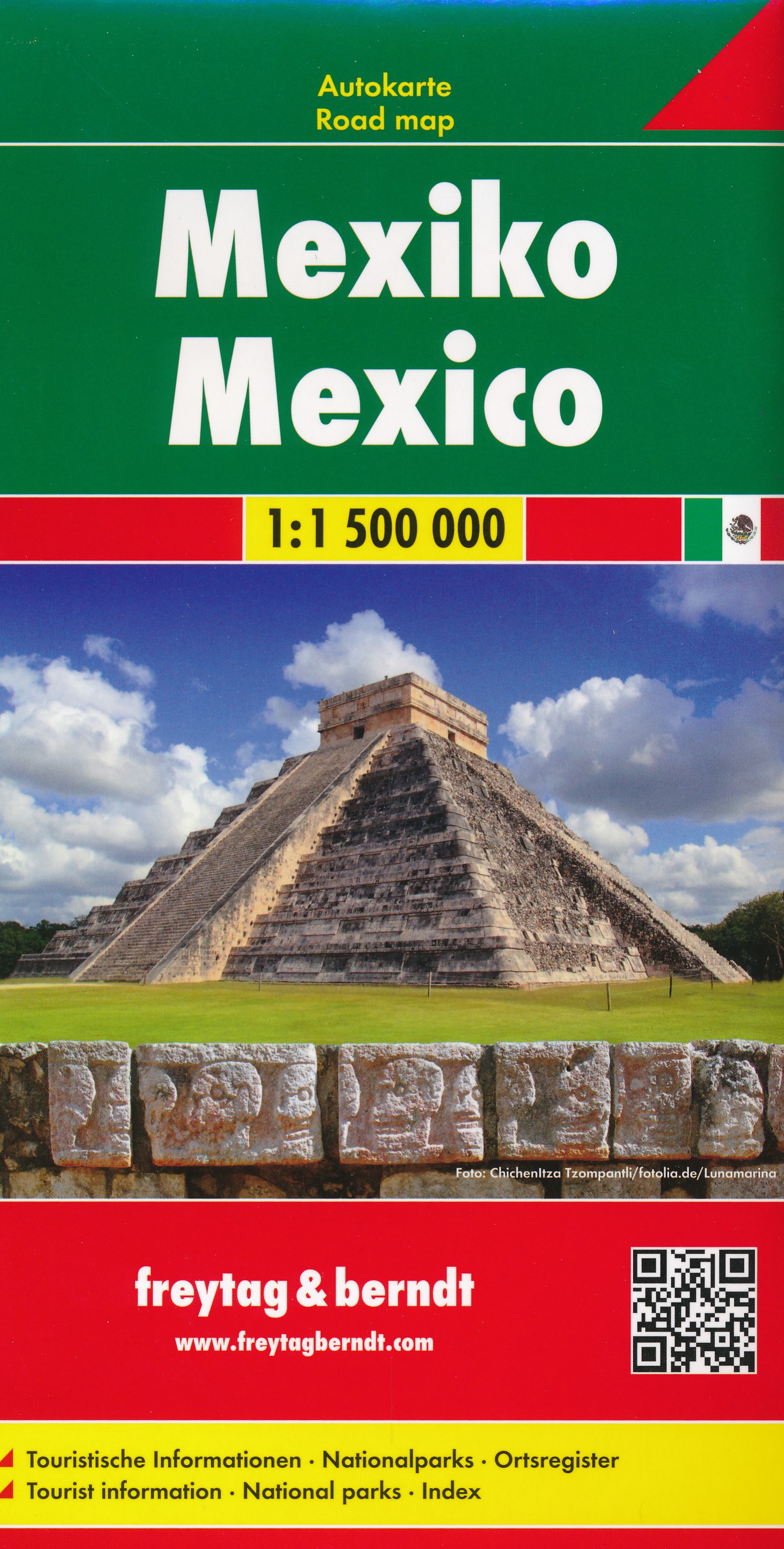 Online bestellen: Wegenkaart - landkaart Mexico | Freytag & Berndt