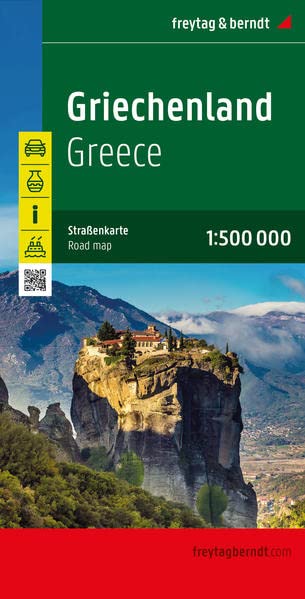 Online bestellen: Wegenkaart - landkaart Griekenland | Freytag & Berndt